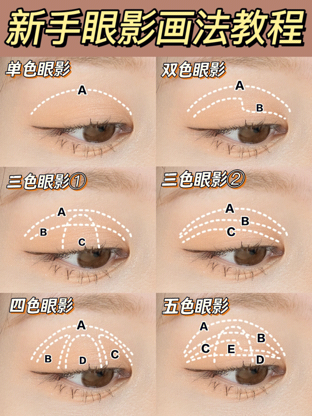 干货6种常用新手眼影晕染法保姆级教程