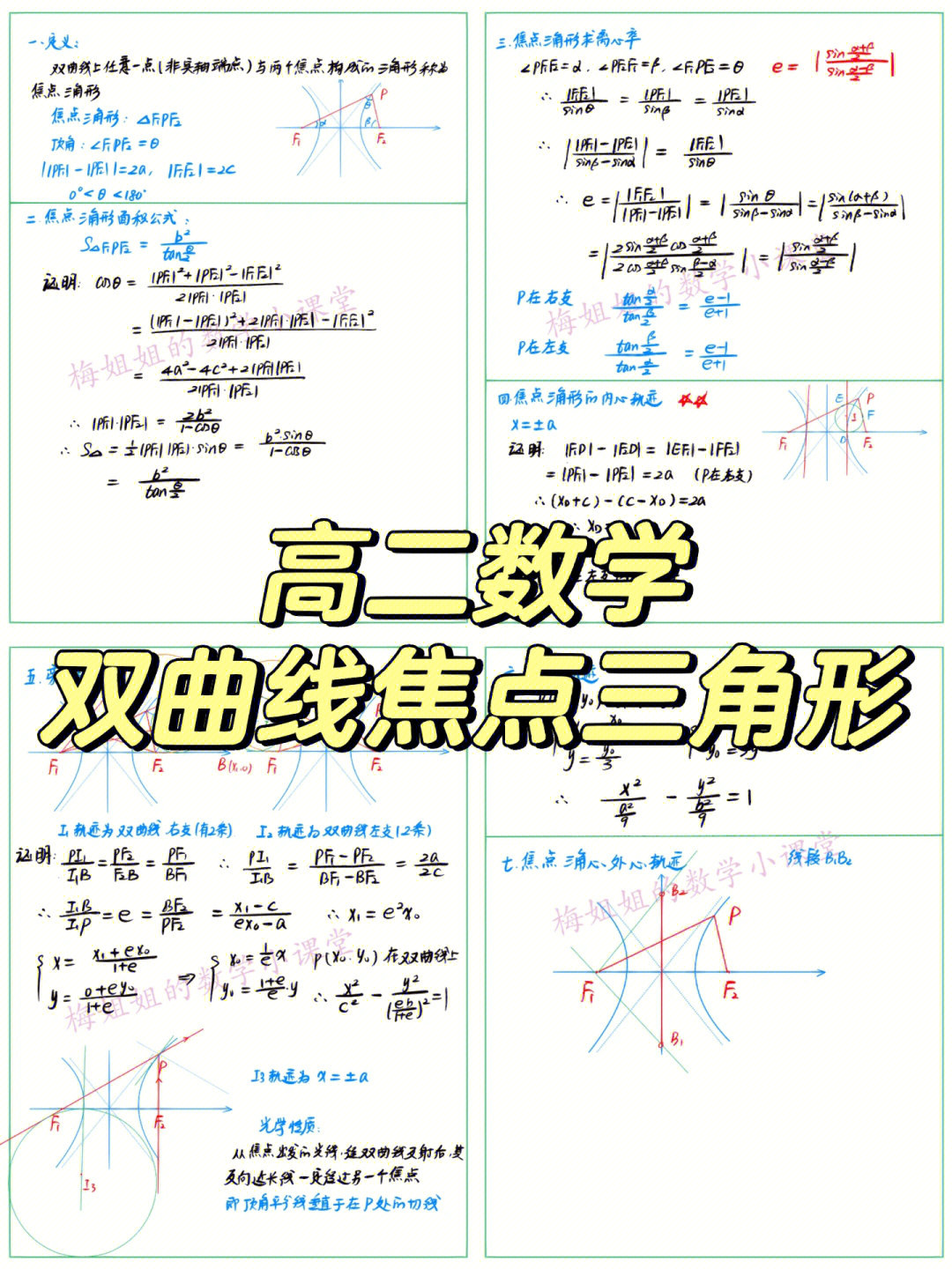 高二数学75双曲线焦点三角形7575