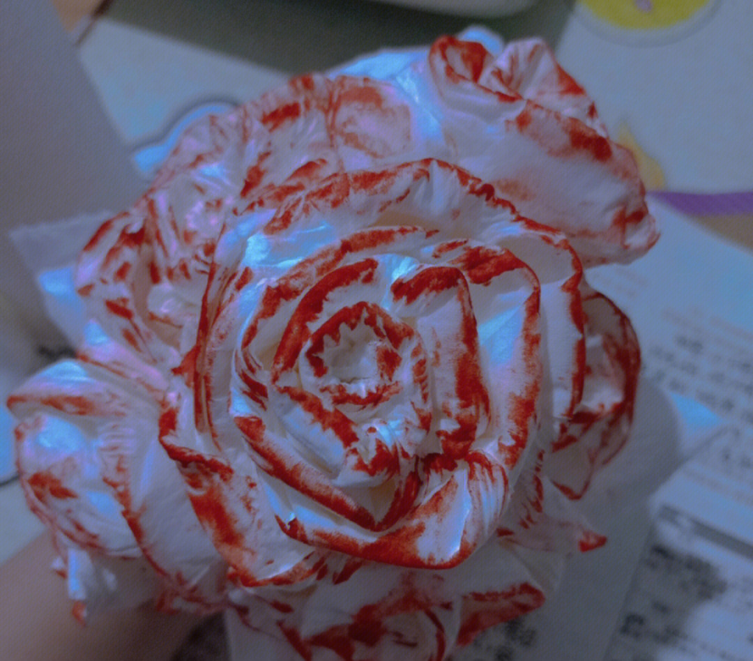 网红卫生纸玫瑰花纸巾图片