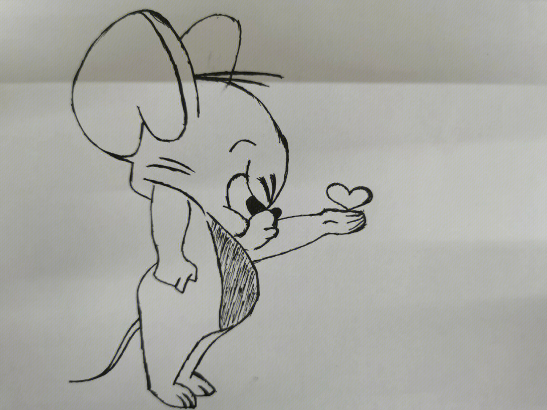 老鼠简笔画图片 杰瑞图片