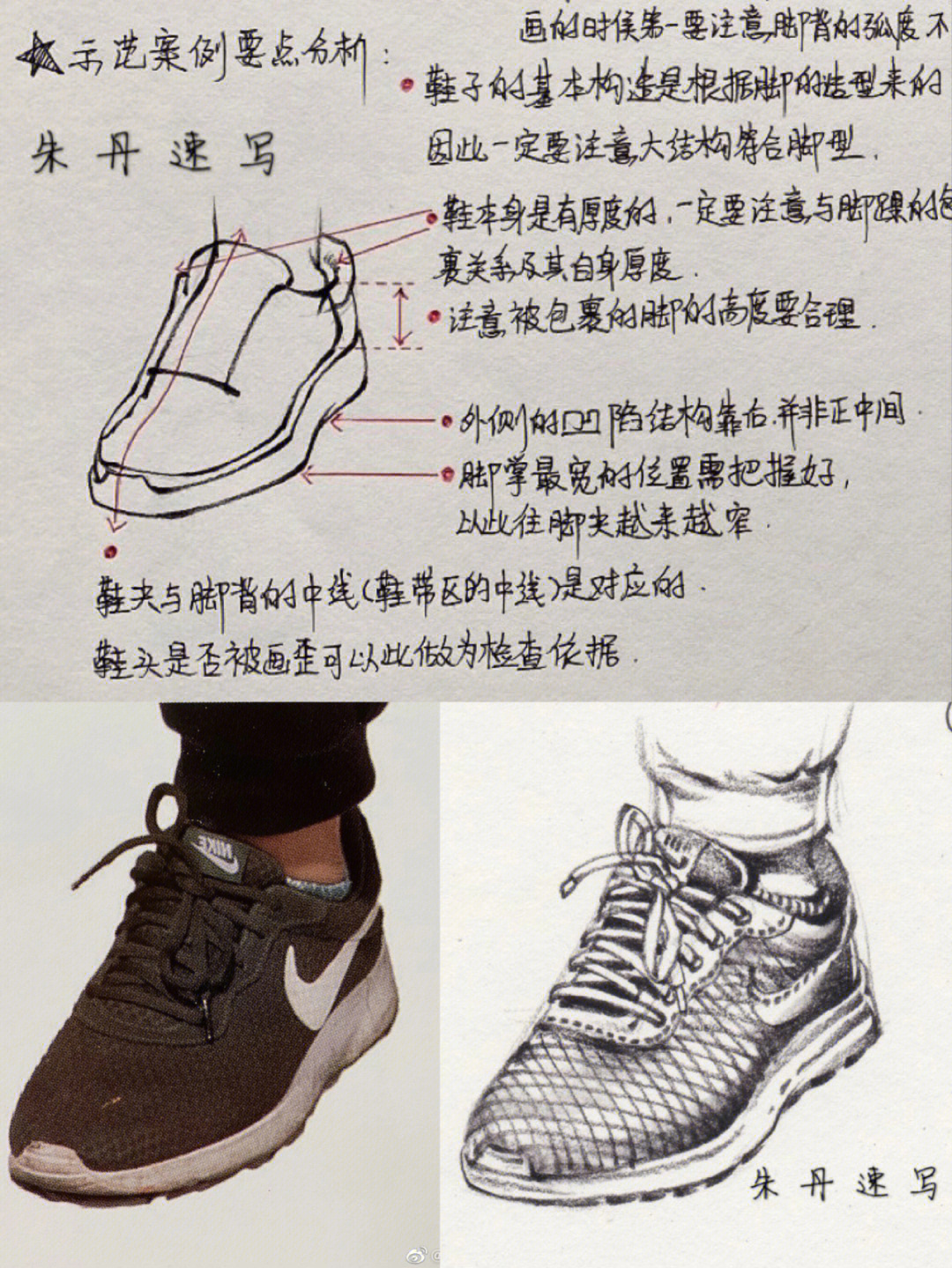 运动鞋的画法步骤图片