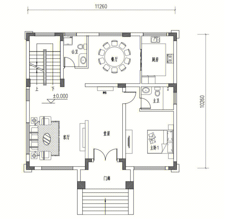占地120㎡三层别墅设计图纸设计可定制