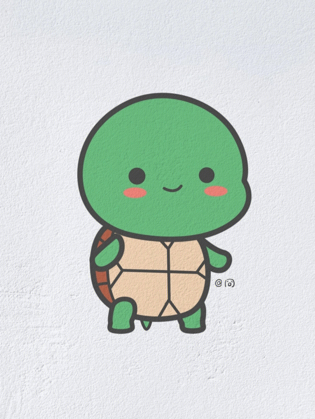 动物简笔画之可爱的小乌龟