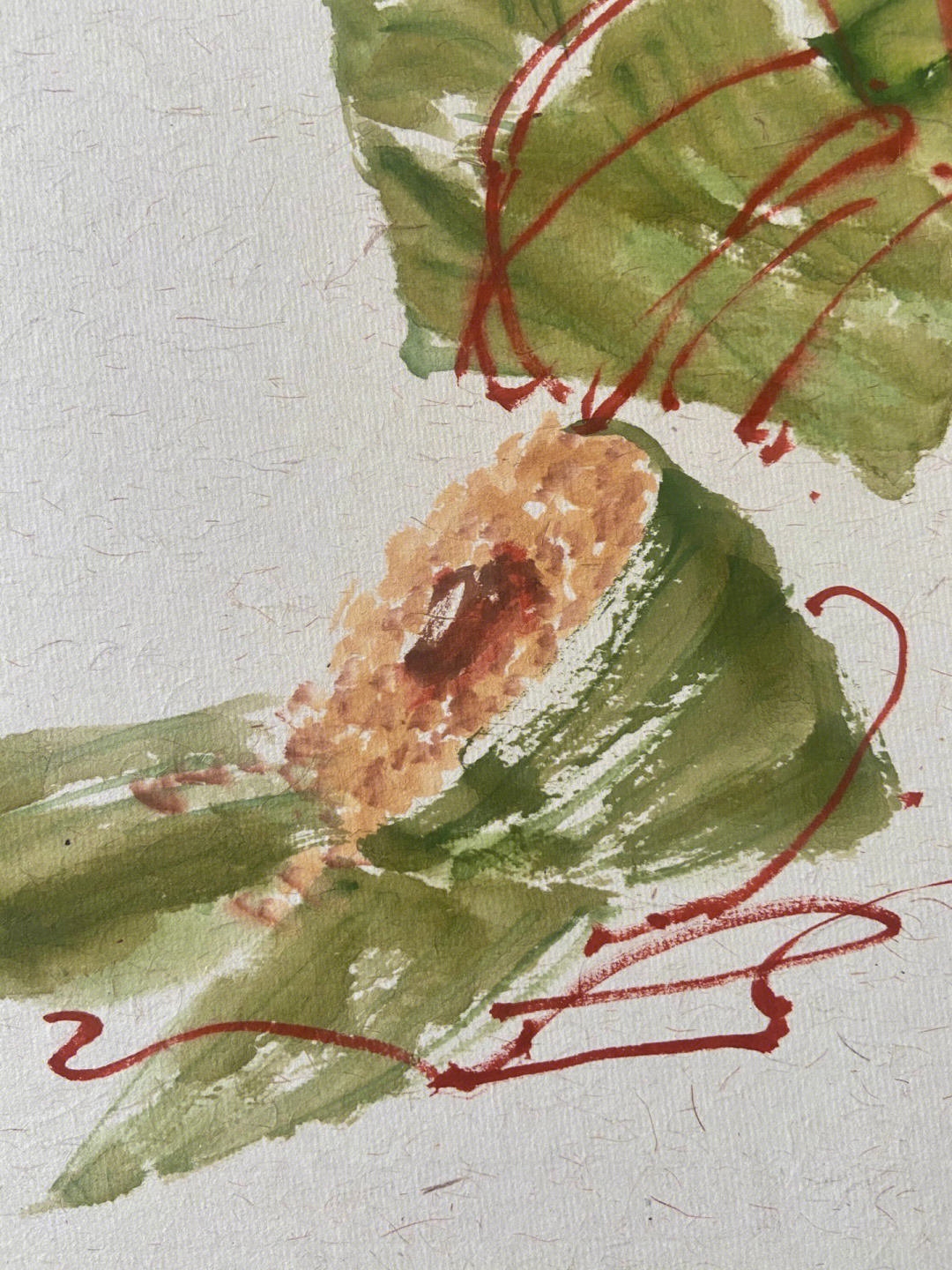 国画粽子的画法图片