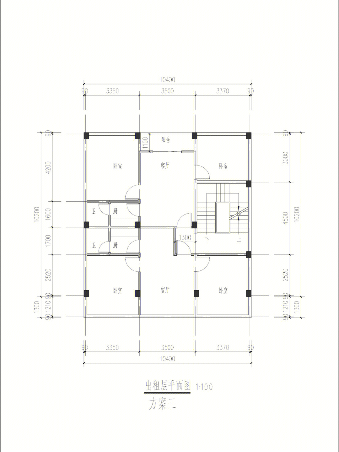 自建出租房 户型图图片