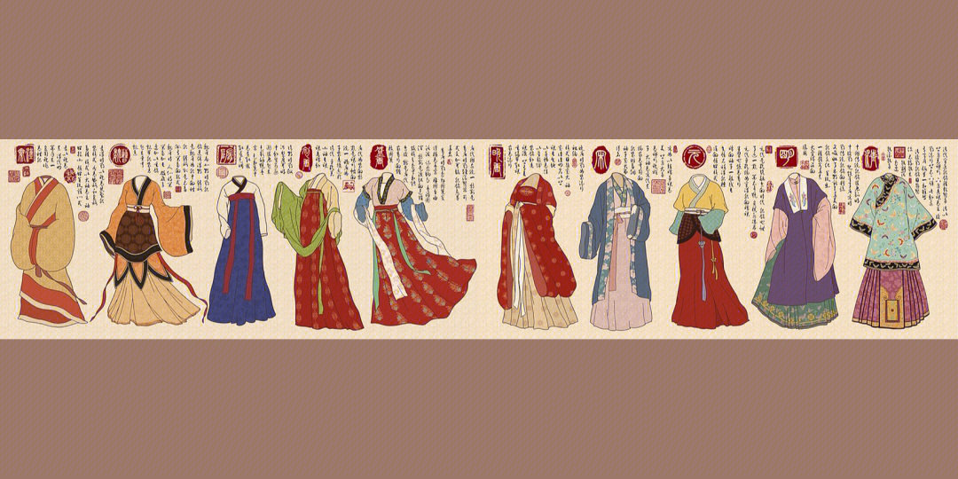 中国古代服饰演变图|秦汉至清