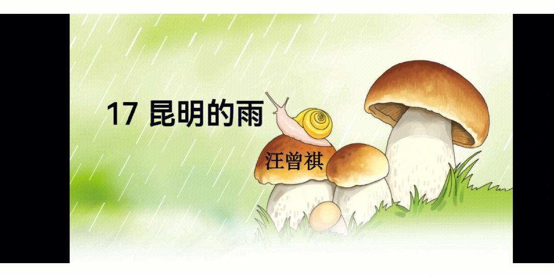 昆明的雨手抄报图片