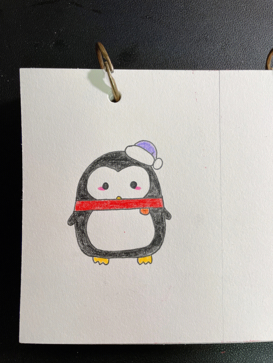 小企鹅简笔画 可爱图片