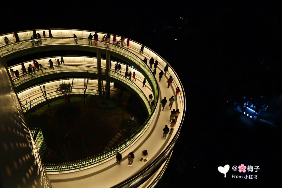 长乐南山公园夜景图片