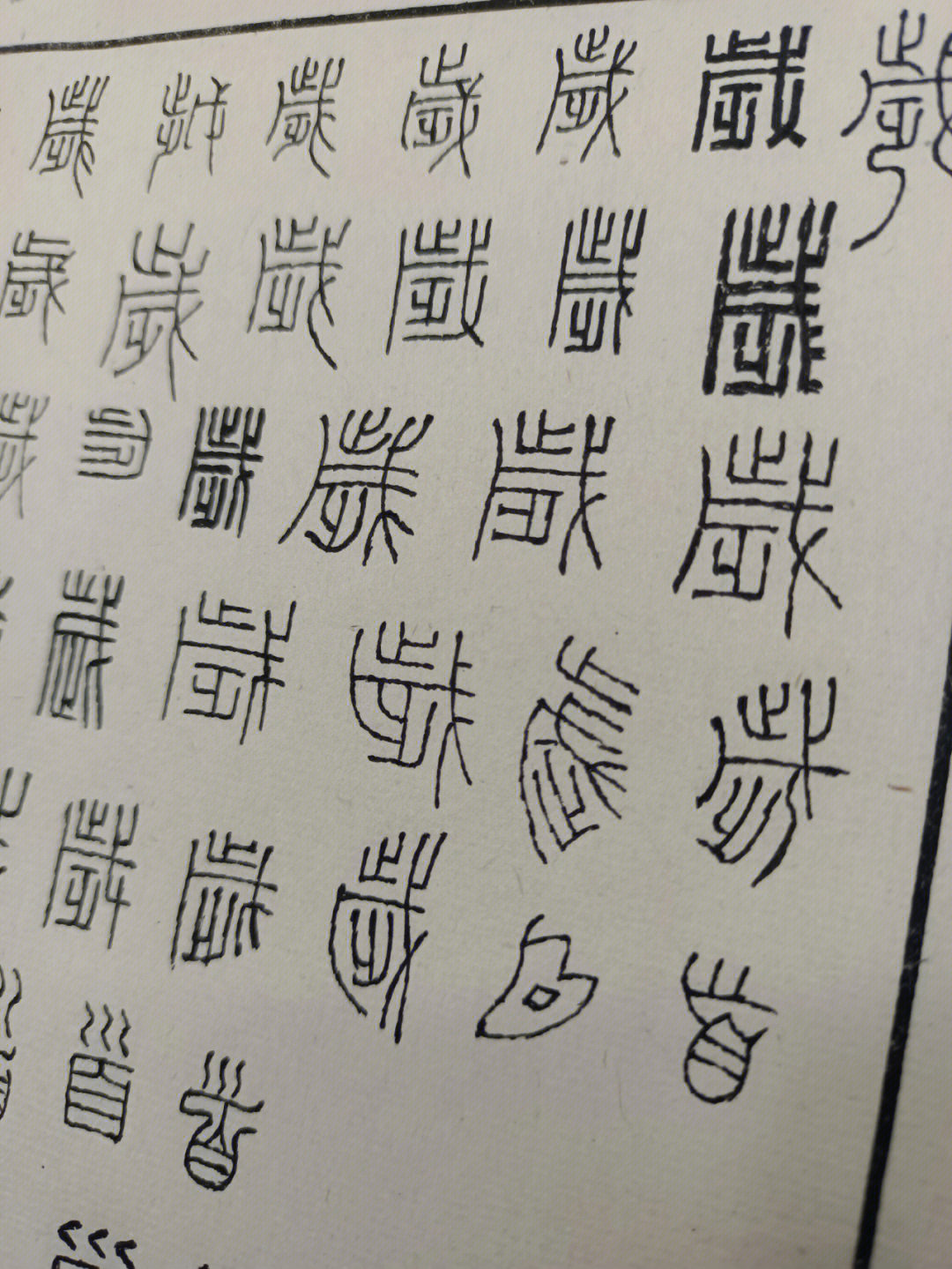 字法整理岁首