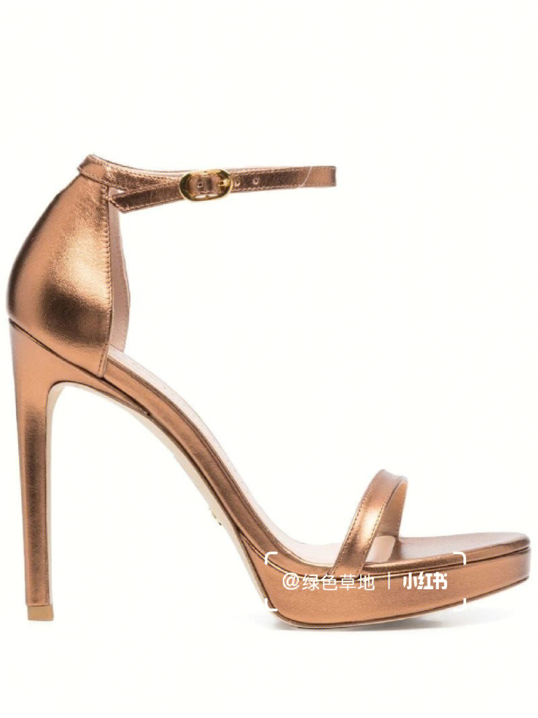 stuartweitzman金色细高跟凉鞋