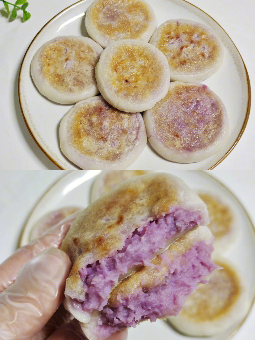 糯叽叽75一次成功的紫薯芋泥糯米饼