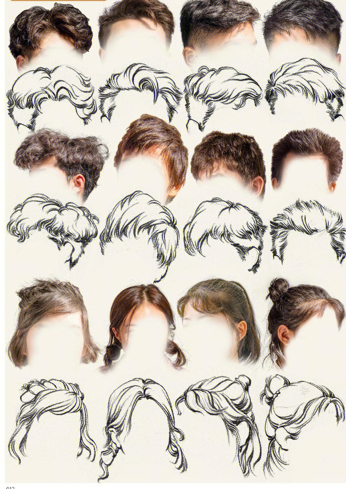 头发分组图片