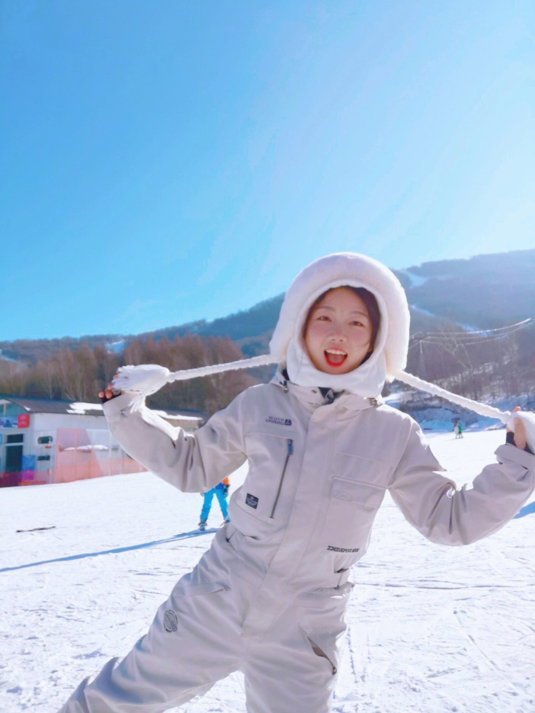 一波滑雪场拍照