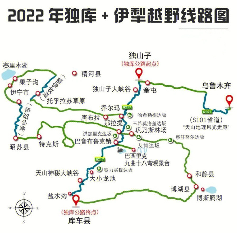 独库公路示意图图片