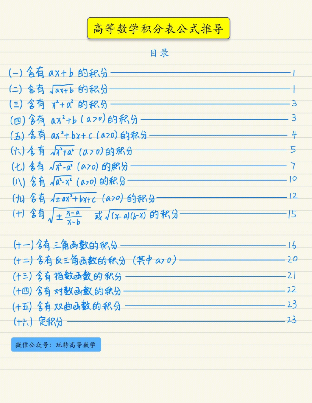 基本积分表推导过程图片