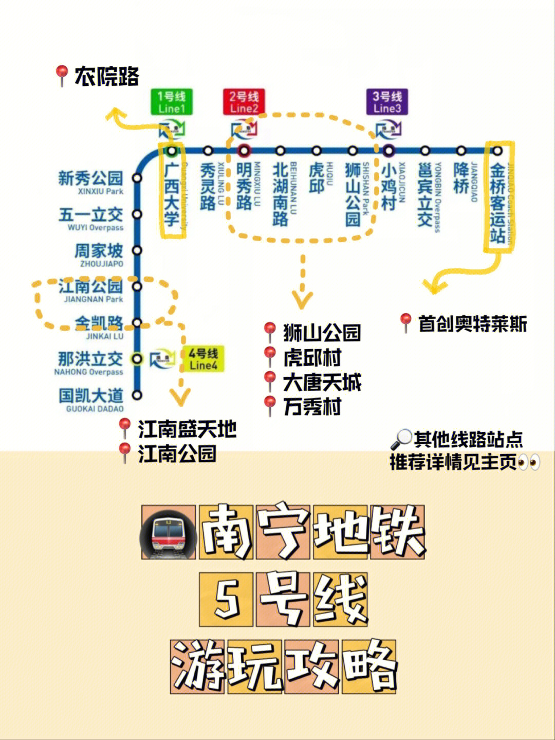 南宁吃喝玩乐攻略01地铁5号线篇