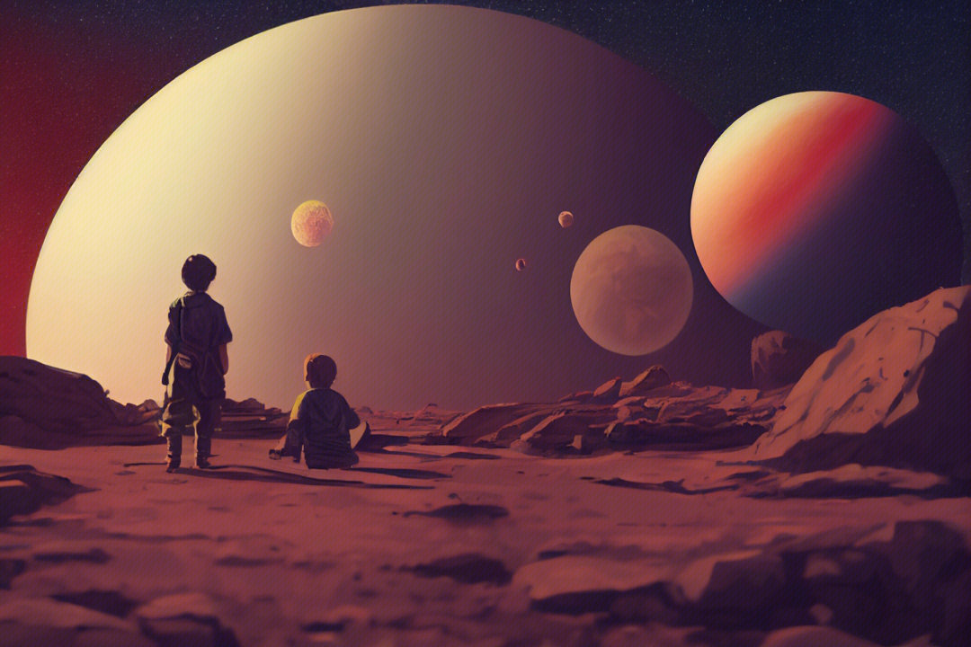 假装在与火星孩子对话