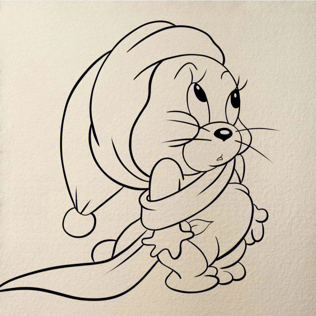 猫和老鼠皮肤简笔画图片