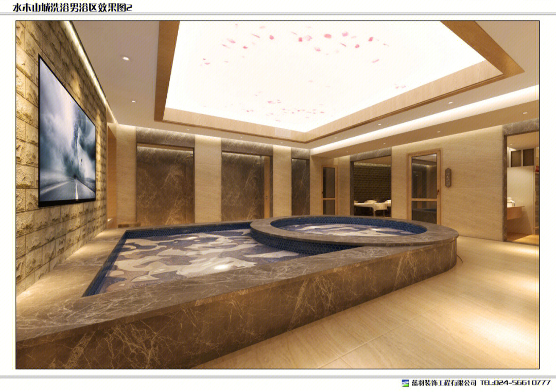 洗浴中心专业设计图1000平全套落地方案