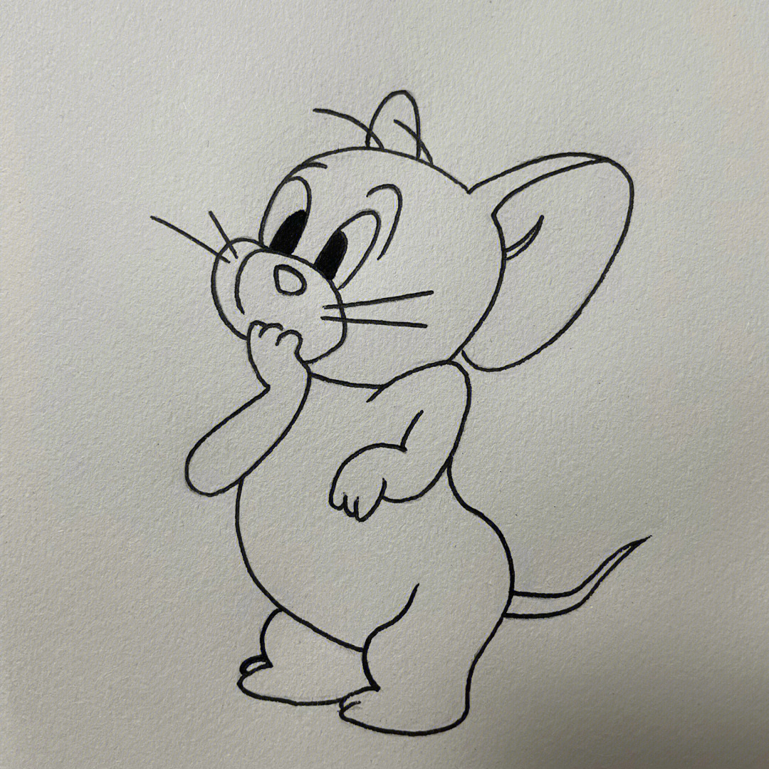 卡通老鼠杰瑞简笔画图片