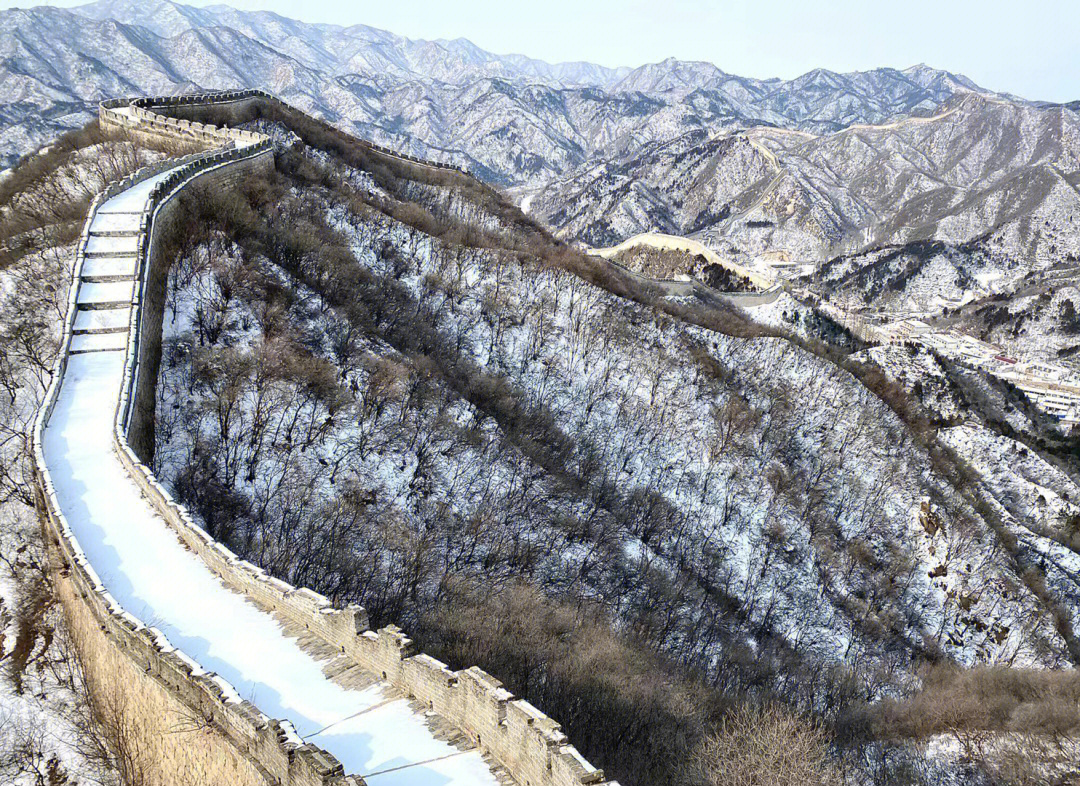 雪中长城