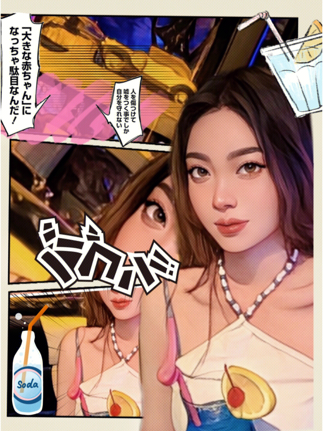 漫画版自己好美耶