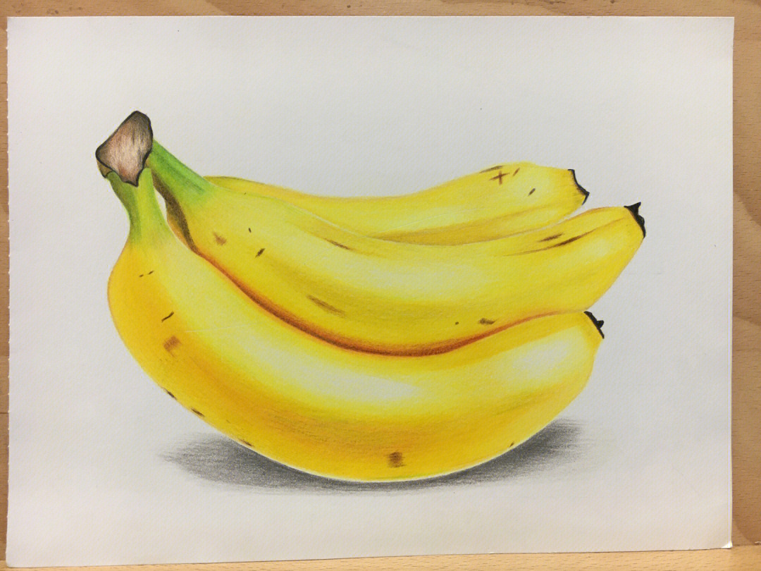 色彩香蕉的画法步骤图片
