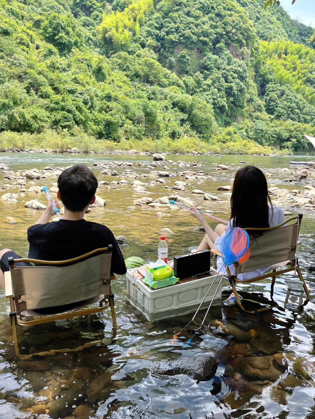 杭州富阳壶源溪夏天就是要快乐玩水