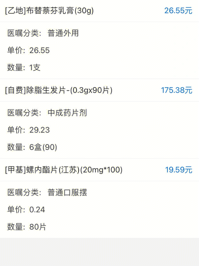 脂溢性脱发用药一个疗程心得分享