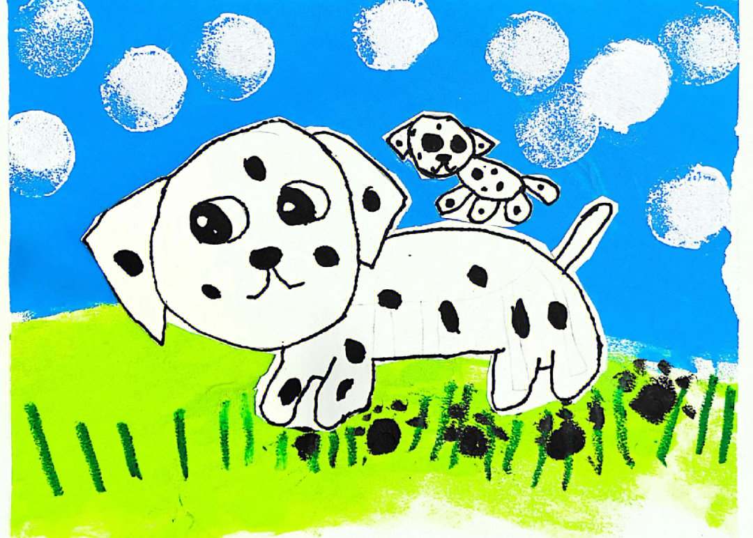 大班美术绘画小狗教案图片