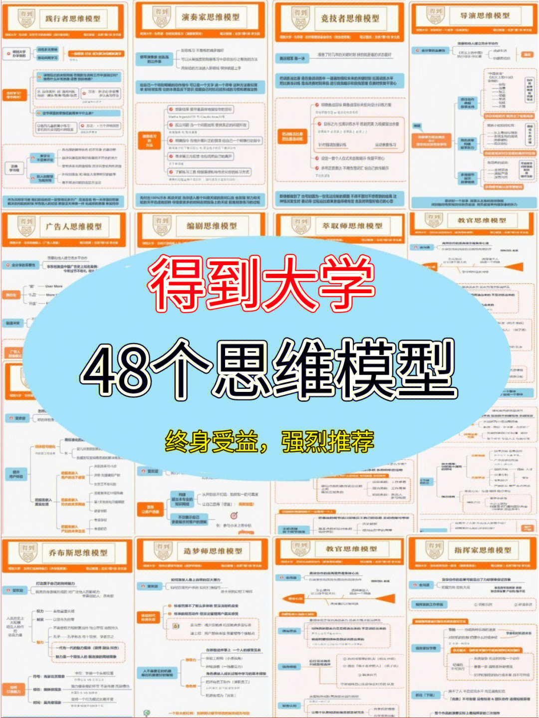 得到大学48个思维模型干货