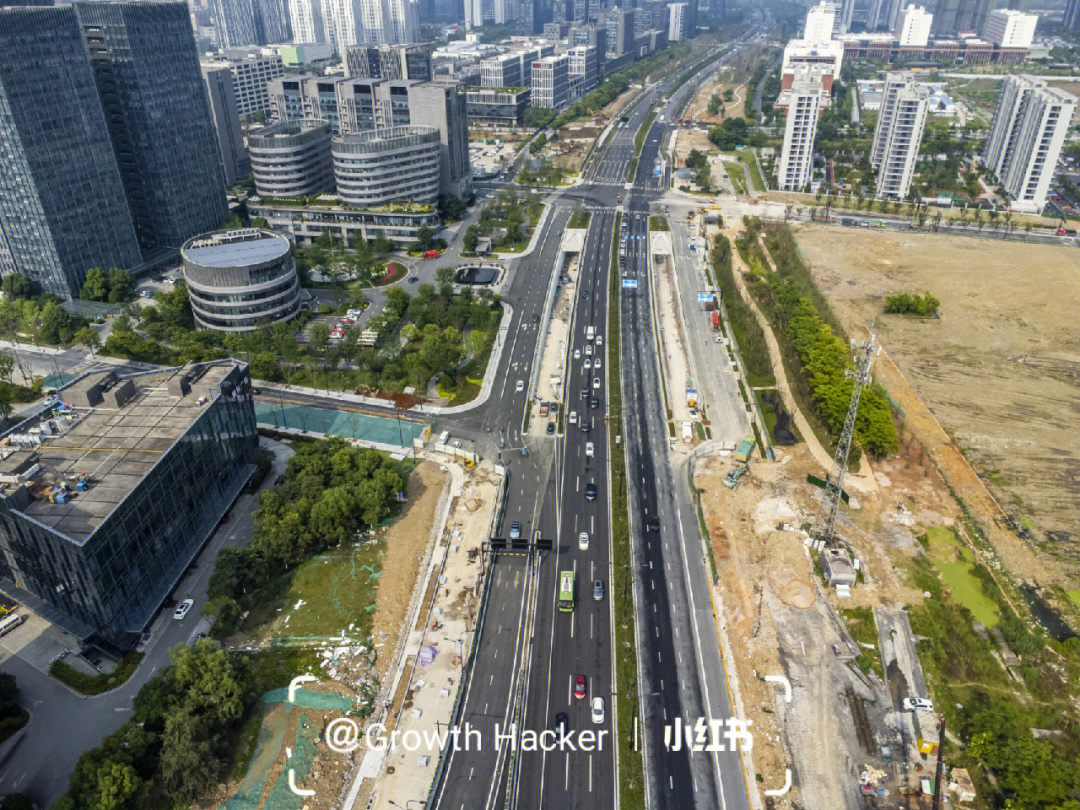 杭州文一西路互通建设实景