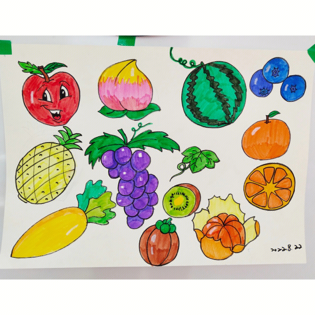 水果画法夏天图片