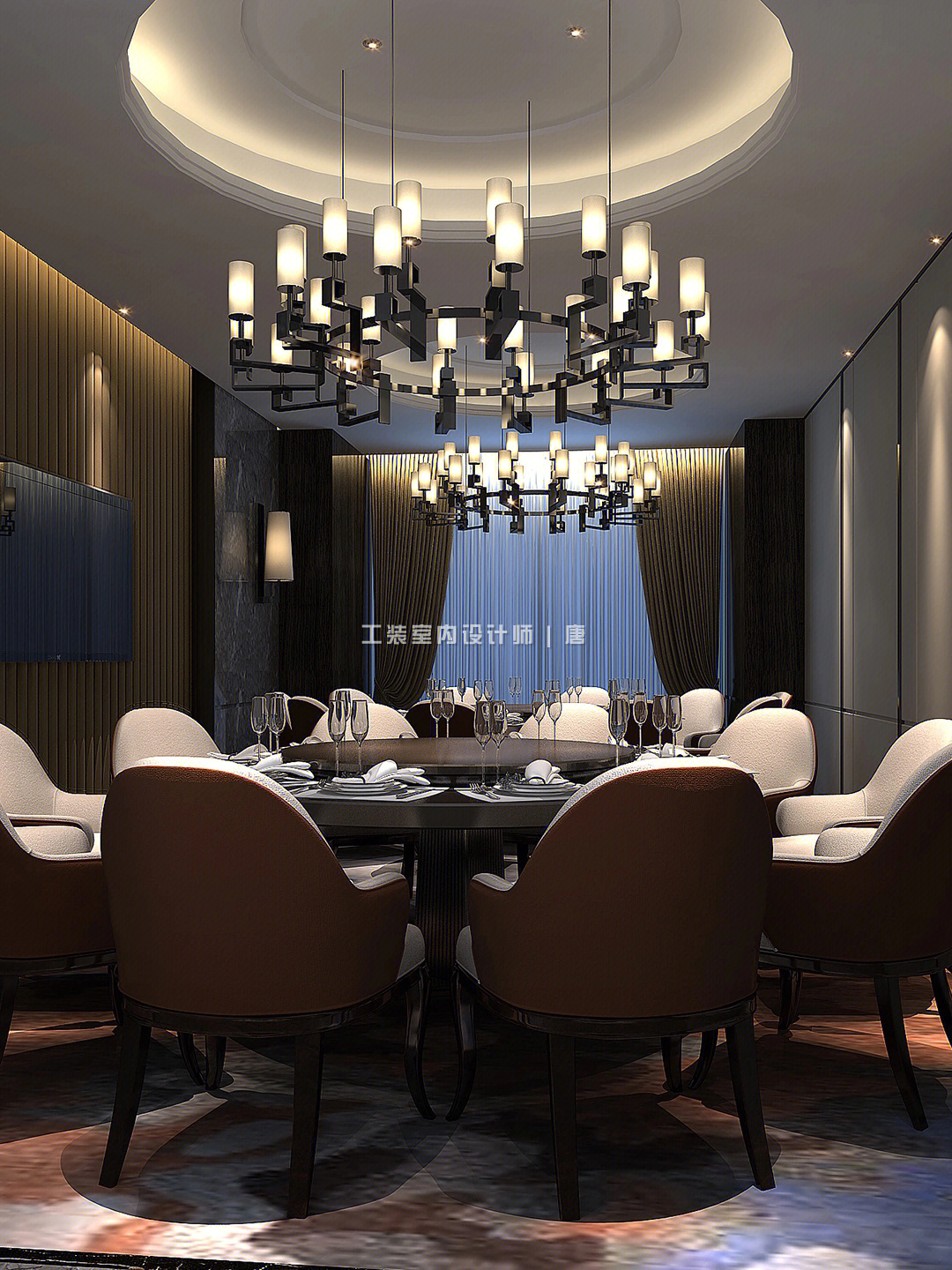 分享36套星级酒店餐厅包房设计案例