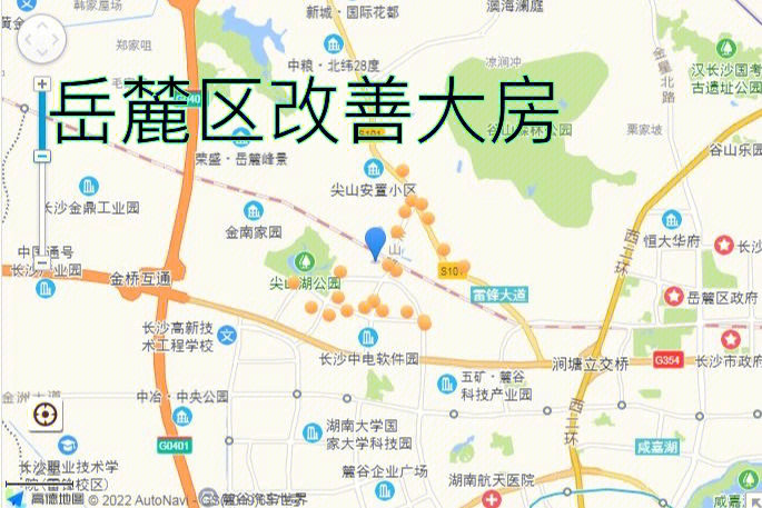 长沙尖山湖公园地图图片