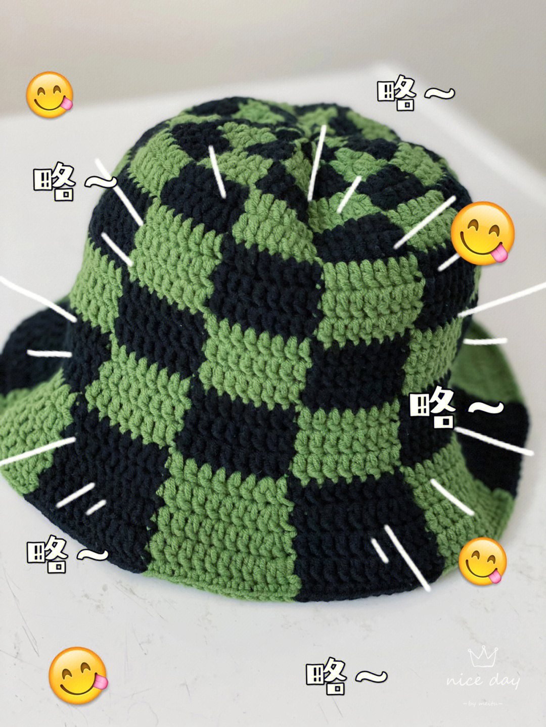 钩织渔夫帽帽顶直径图片