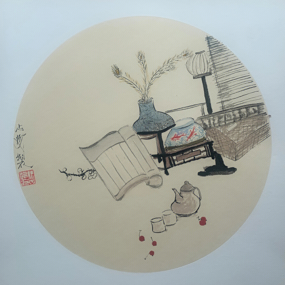 国画小品之文房静物