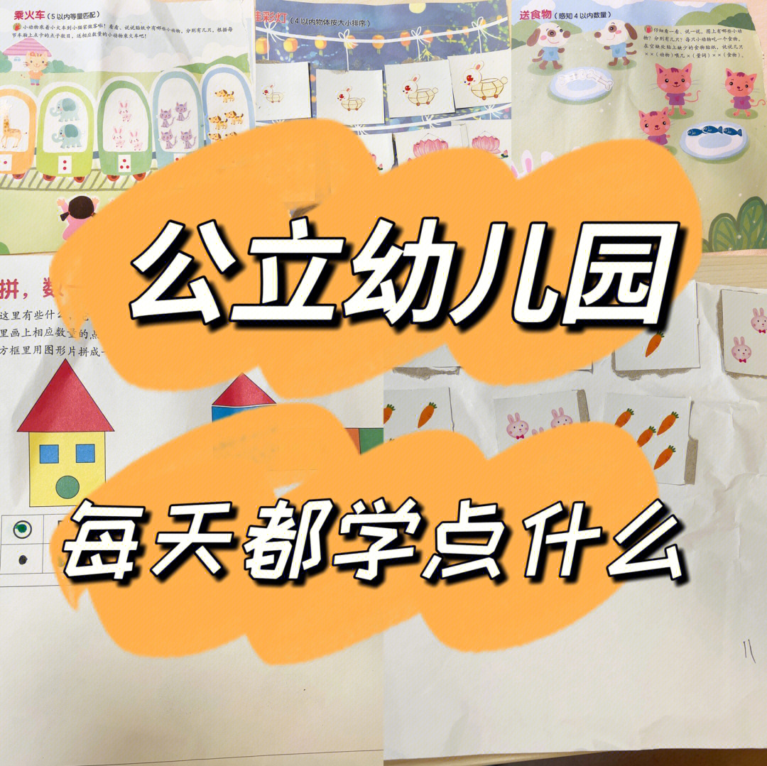 入学一年公立幼儿园小班每天都学点啥