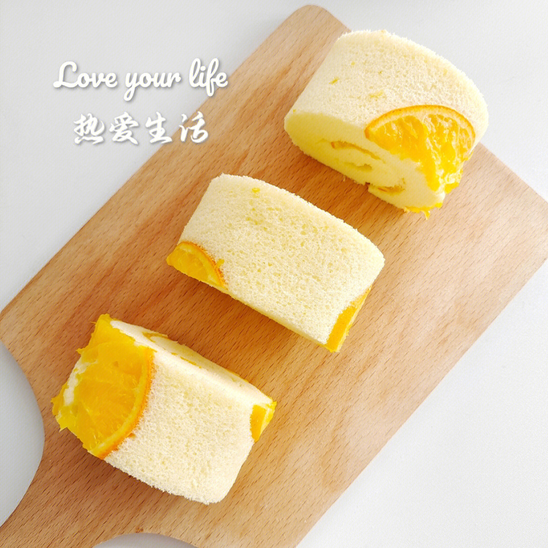 香橙奶油蛋糕卷图片