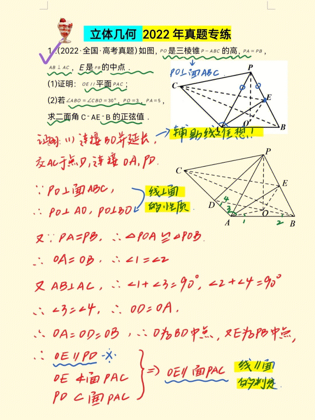 立体几何七大解题技巧图片