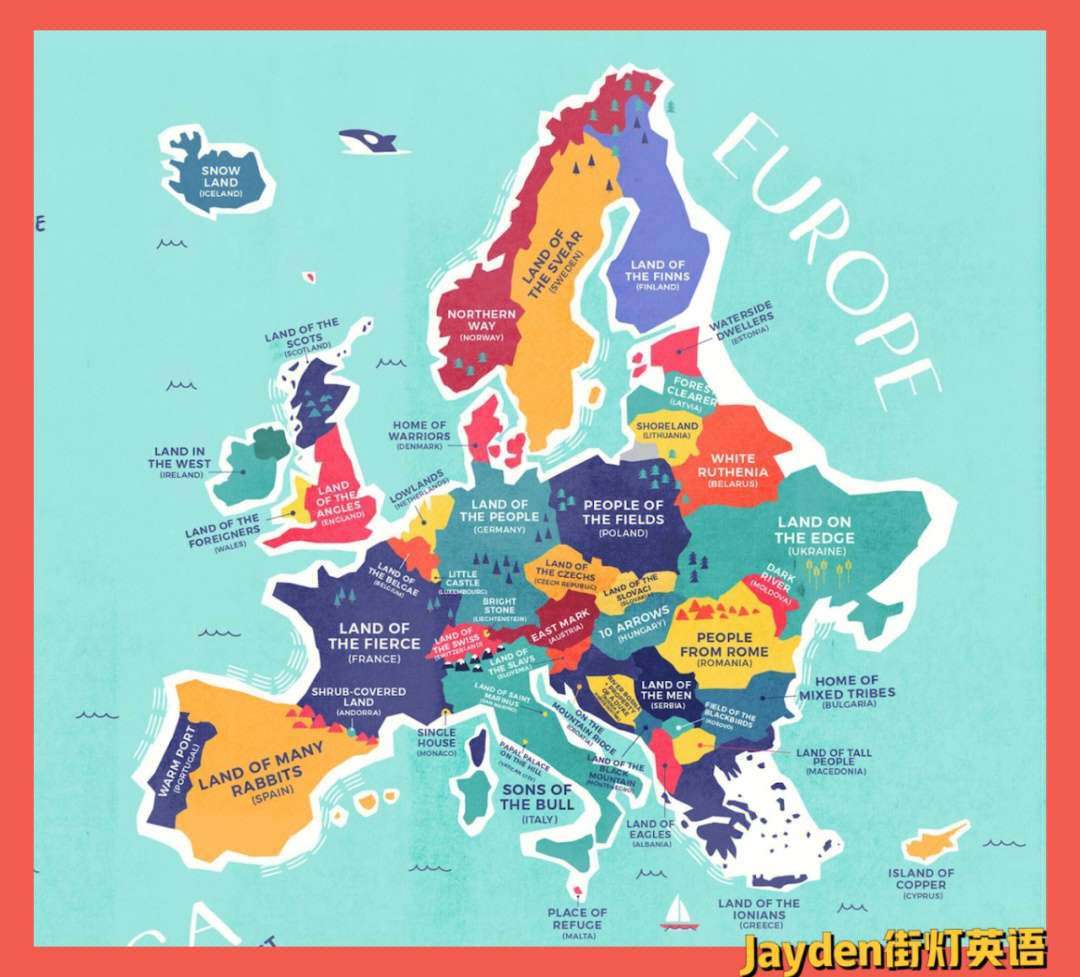 欧洲国家名称图片