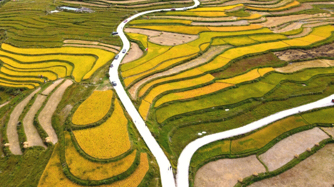 龙里梯田,距离贵阳机场最近的梯田.