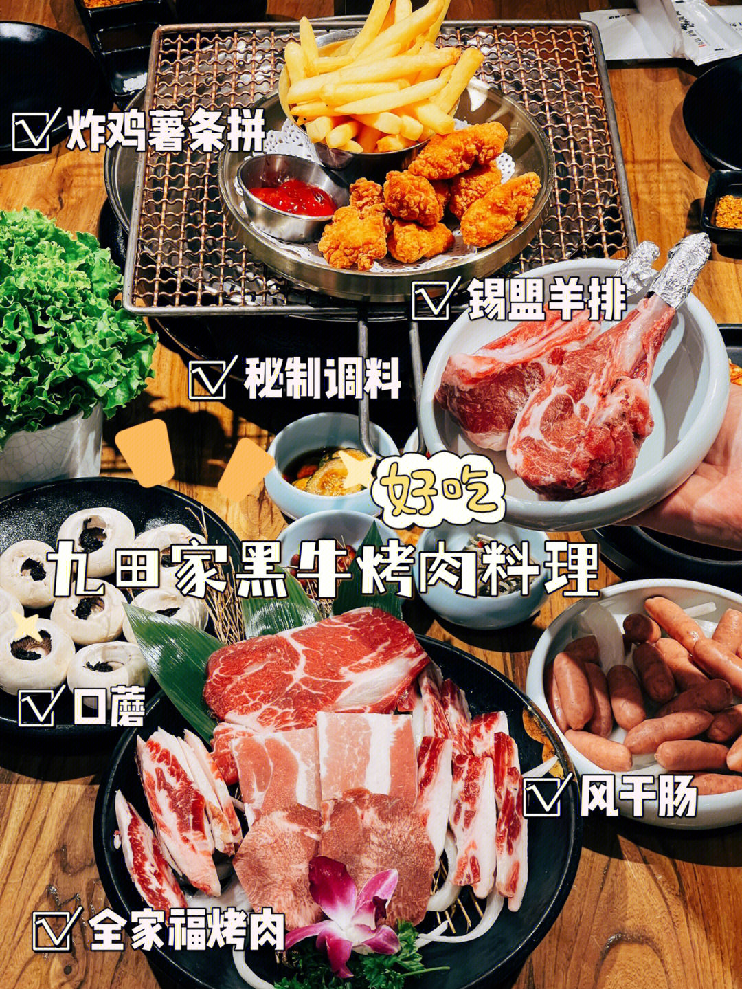 九田家烤肉图解图片