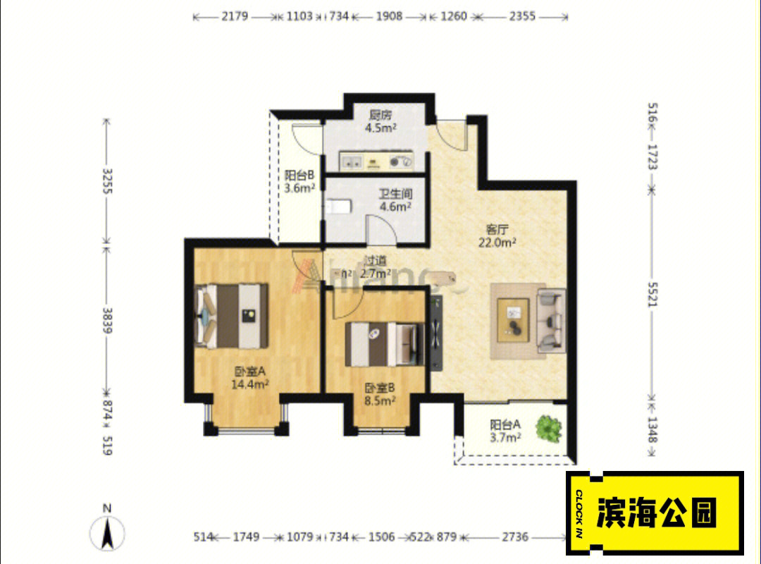 咸宁海德公馆户型图图片