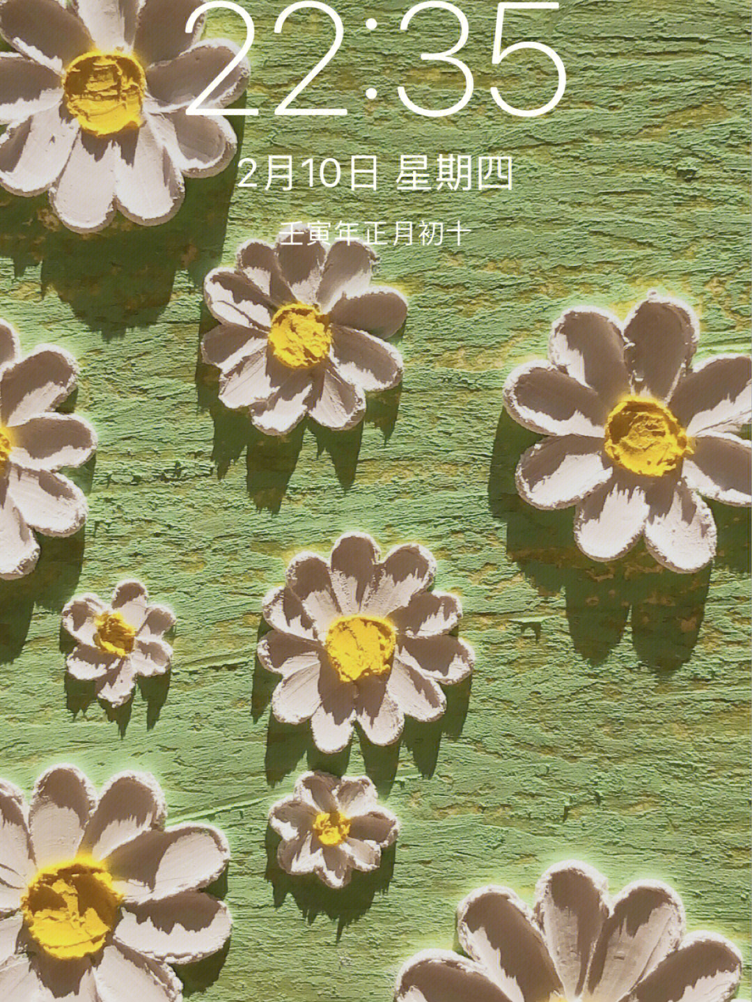 小仙女的壁纸小雏菊油画棒作品