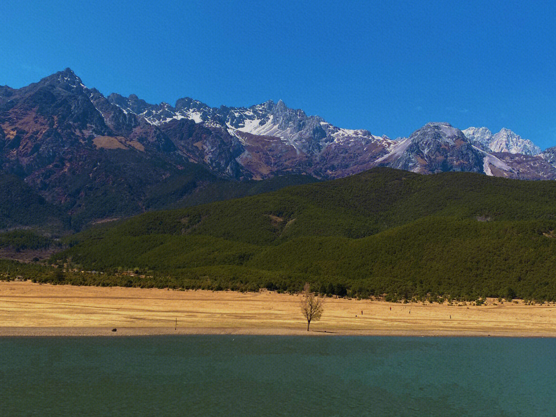 玉龙雪山玉湖风景区图片