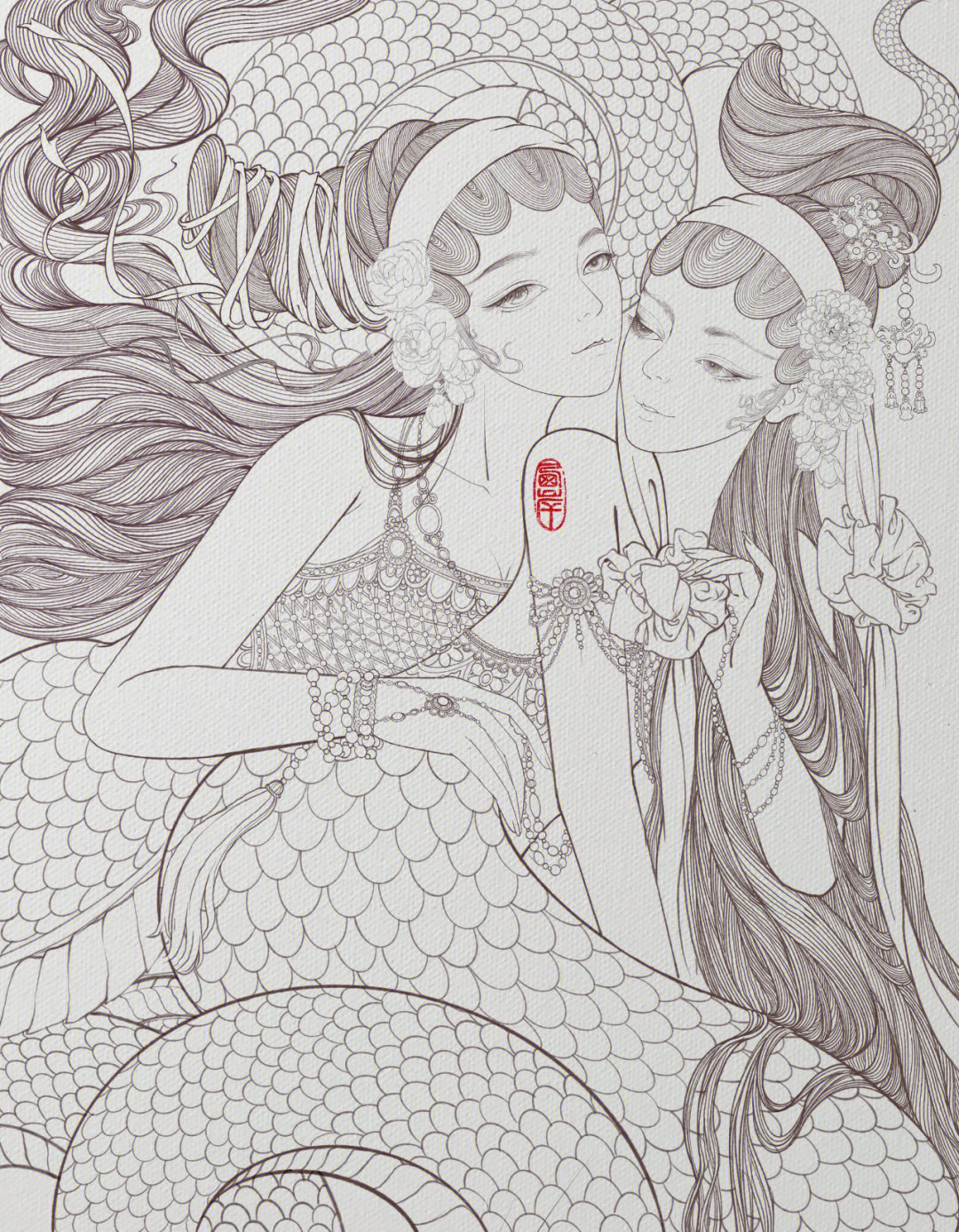 国风 #花旦 #寻找小红书绘画大神 #青蛇 #procreate绘画 #暖春