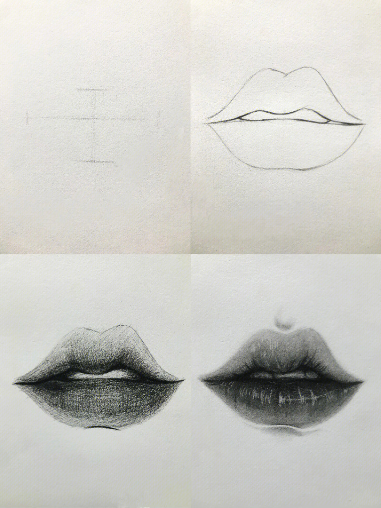 画嘴巴的方法图片