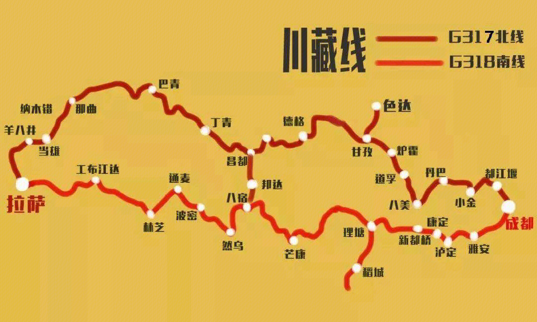 北京成都拉萨完成318之旅